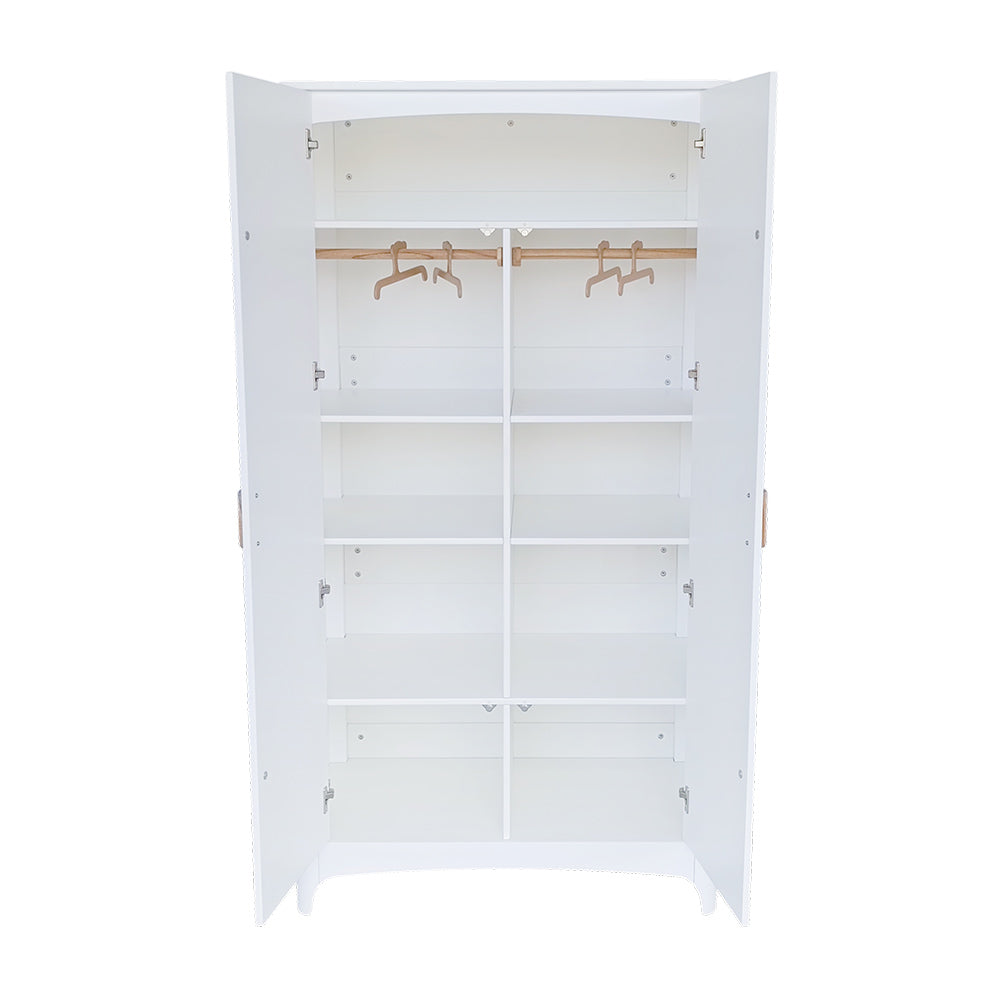 NEREE Wardrobe 2D with open doors on a white background