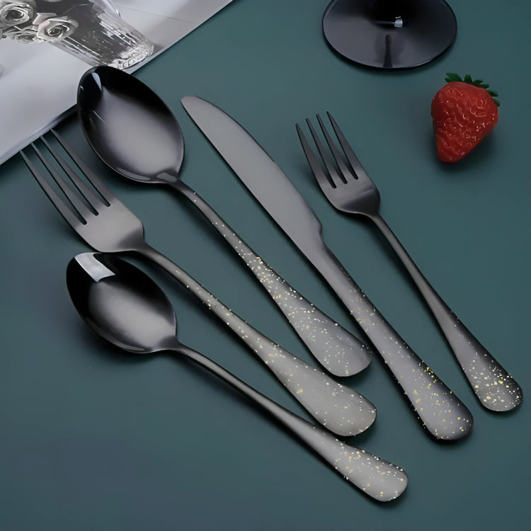 Black Tableware From Stainless Steel
