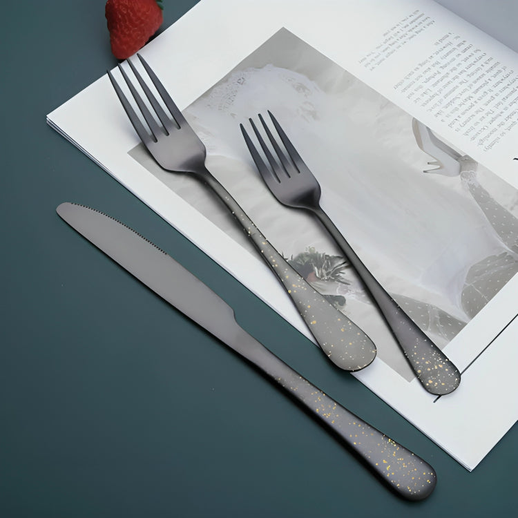 Black Tableware From Stainless Steel