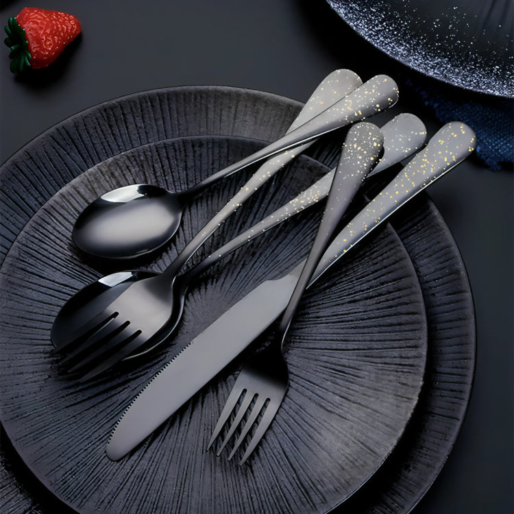 Black Tableware From Stainless Steel