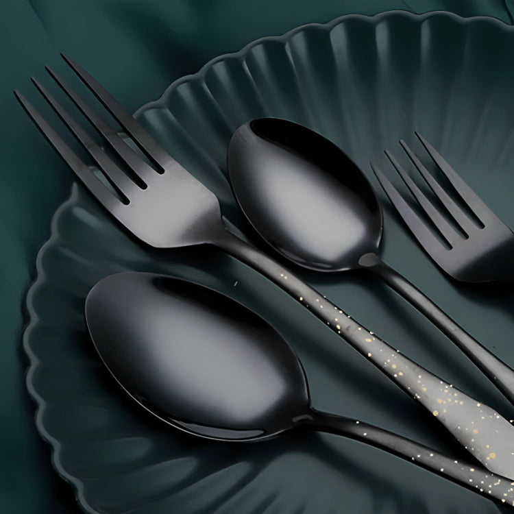 Black Tableware From Stainless Steel
