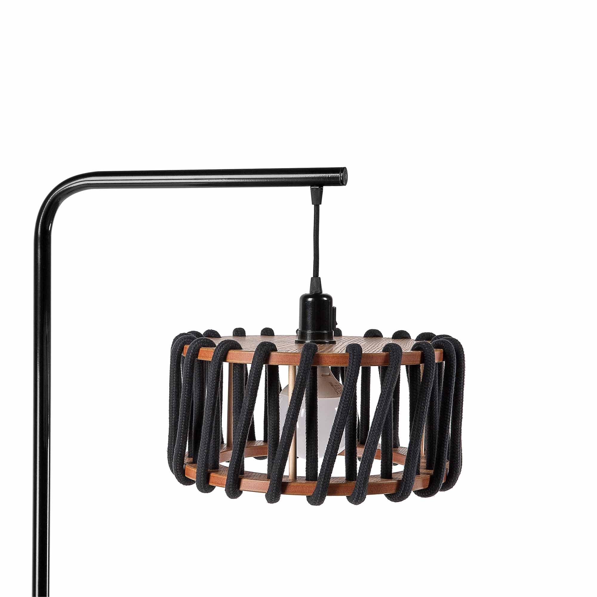 MACARON Floor Lamp Black-Black 30 cm closer side view