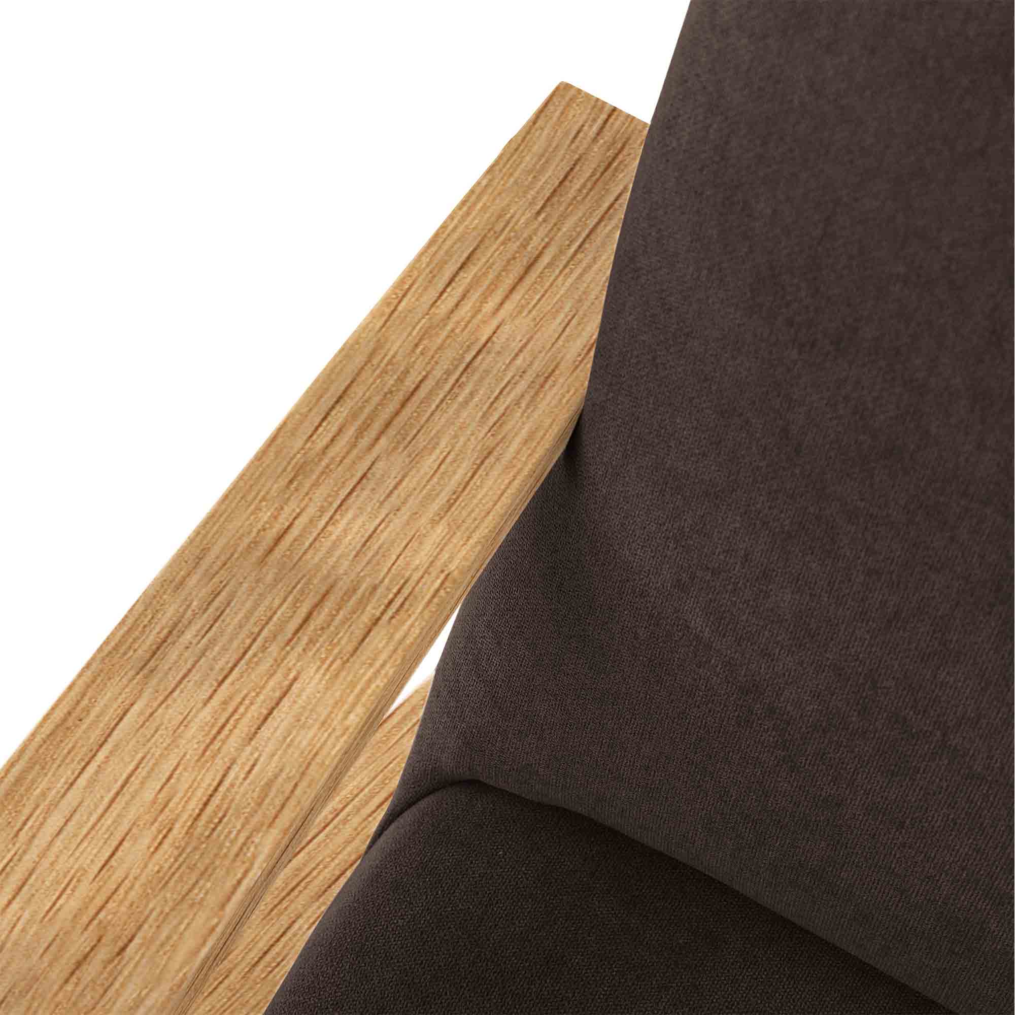 RETROSTAR 4-seater Sofa Oak Wood Frame, Natural Colour