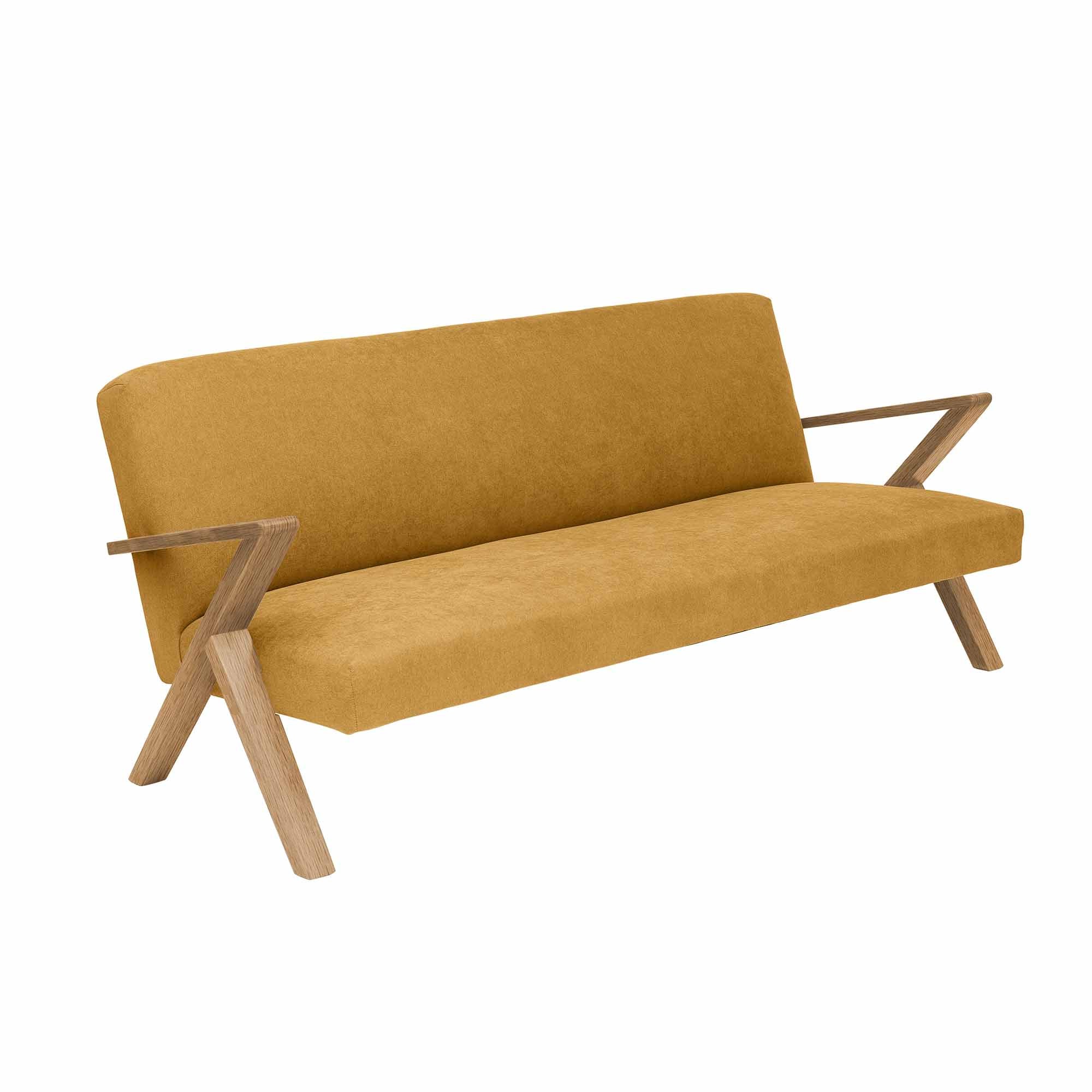 RETROSTAR 4-seater Sofa Oak Wood Frame, Natural Colour