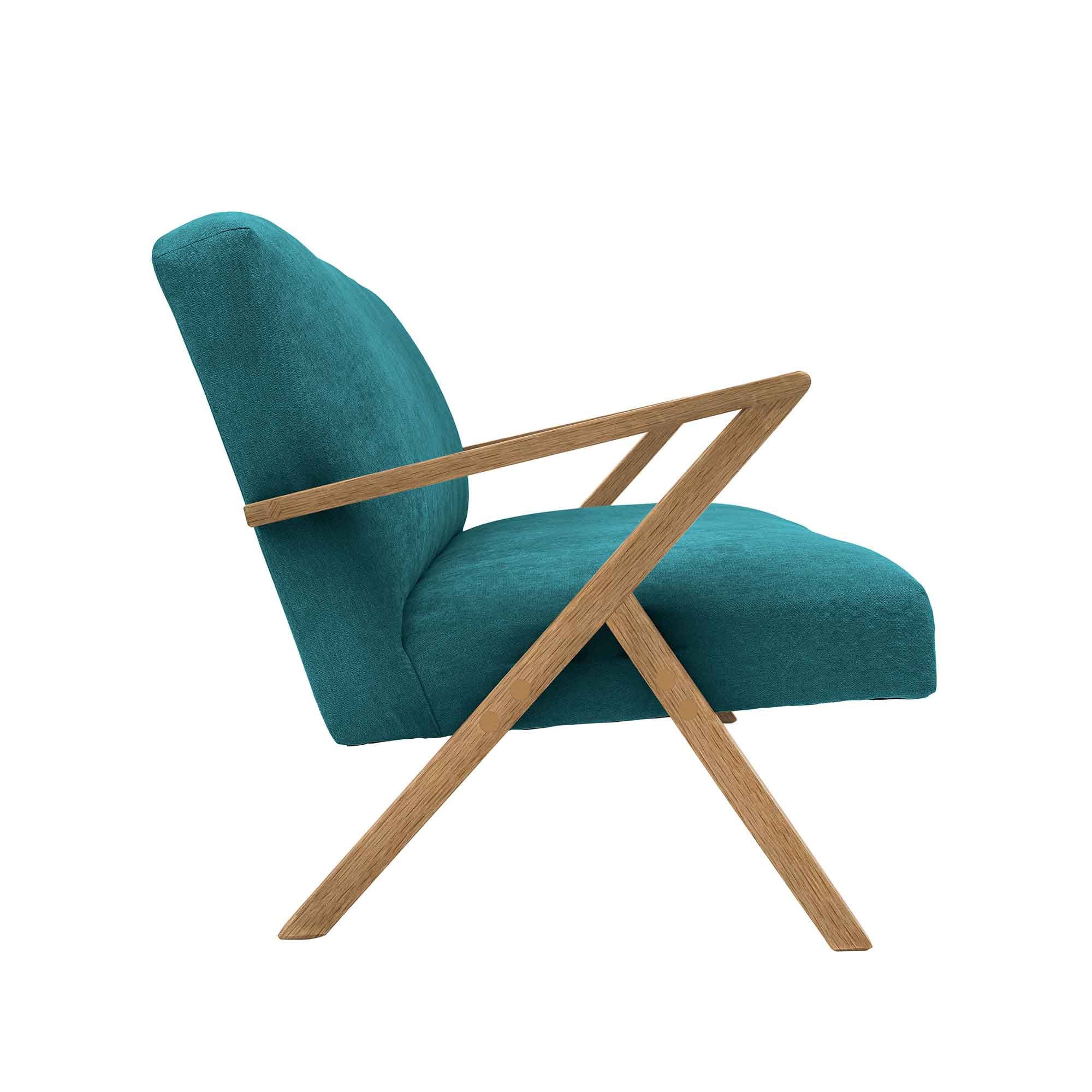 RETROSTAR 4-seater Sofa Oak Wood Frame, Natural Colour