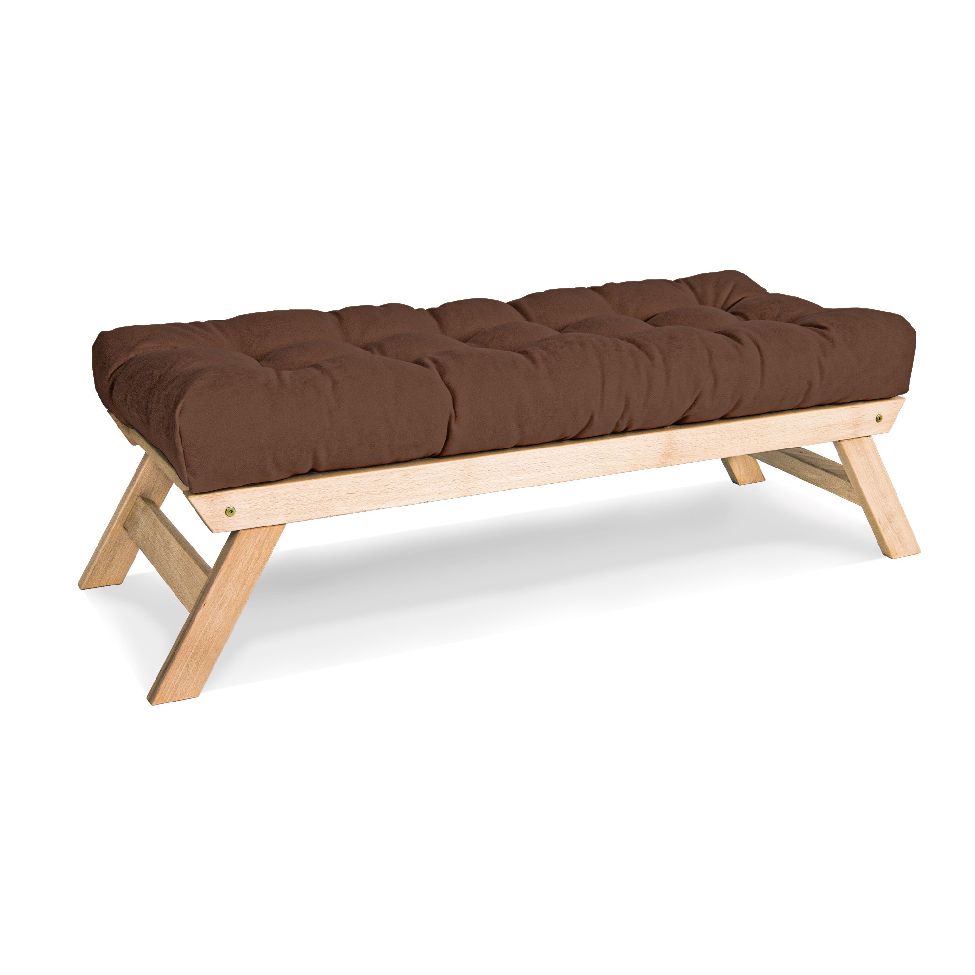 ALLEGRO Wooden Bench Seat with Cushions
