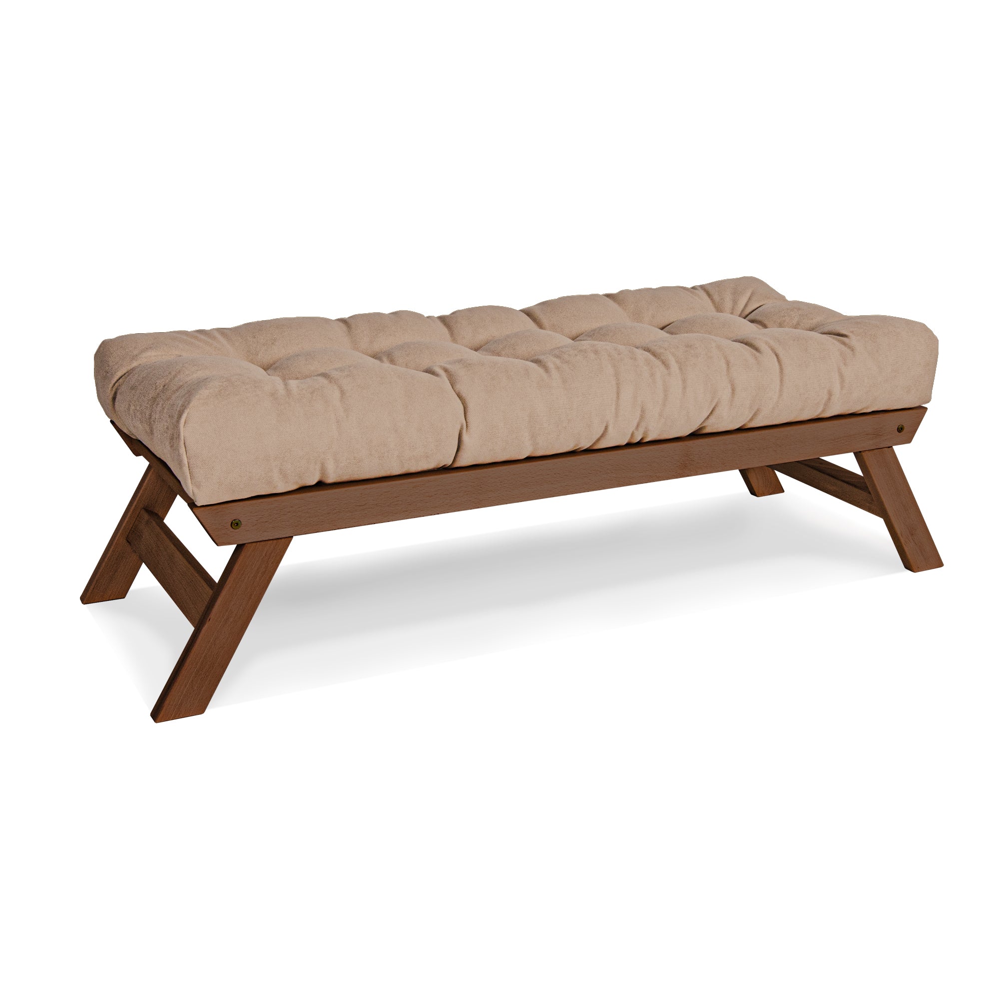 ALLEGRO Wooden Bench Seat with Cushions