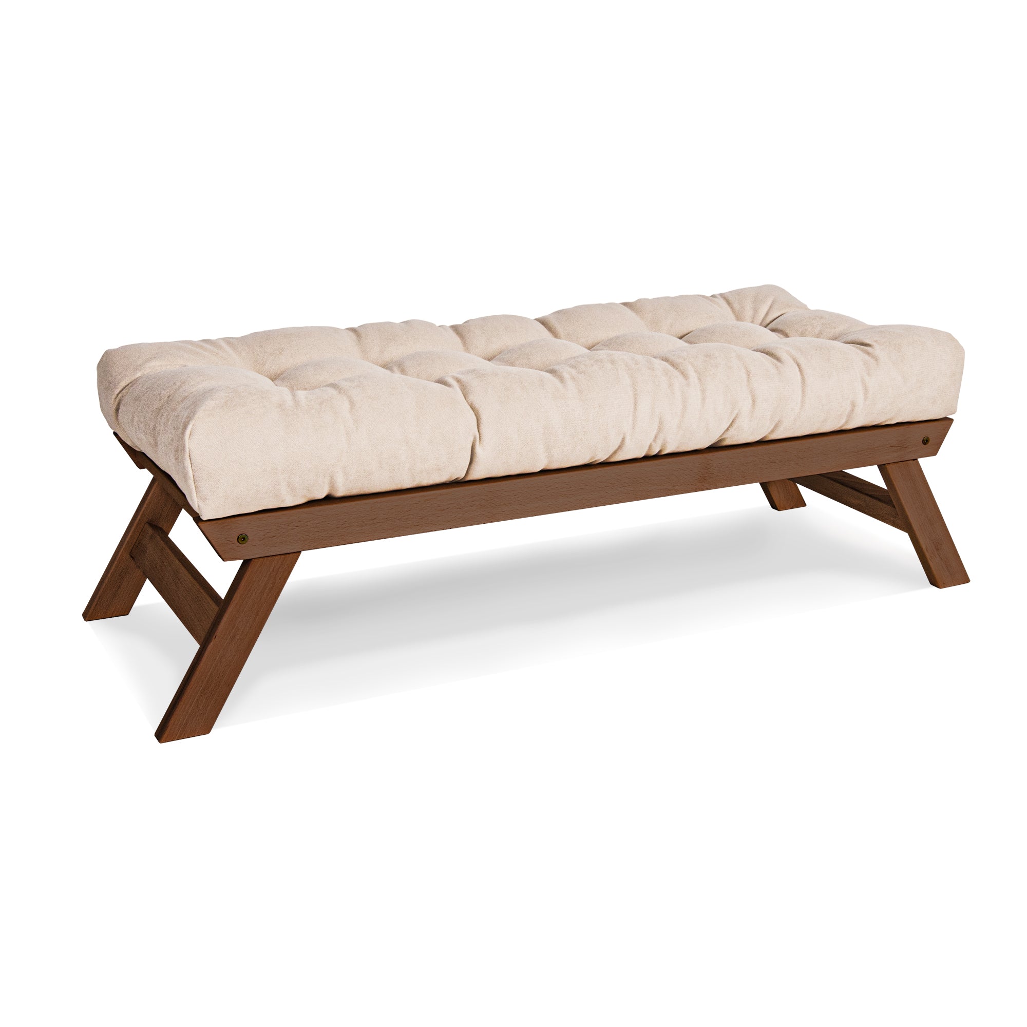 ALLEGRO Wooden Bench Seat with Cushions