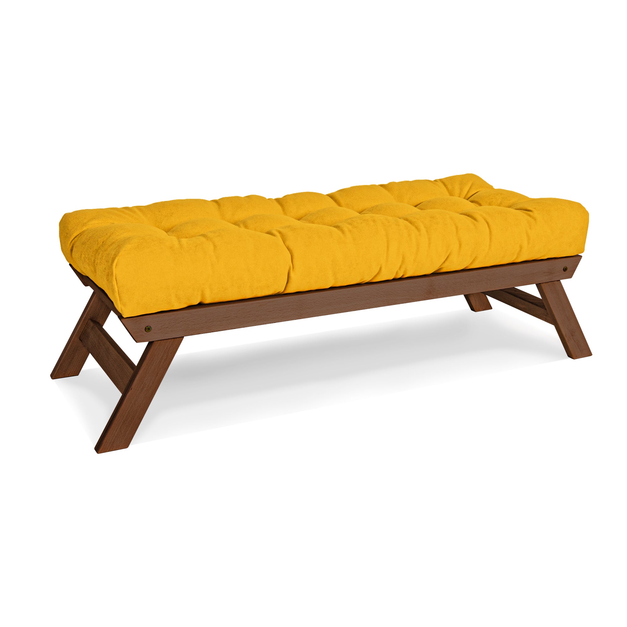 ALLEGRO Wooden Bench Seat with Cushions