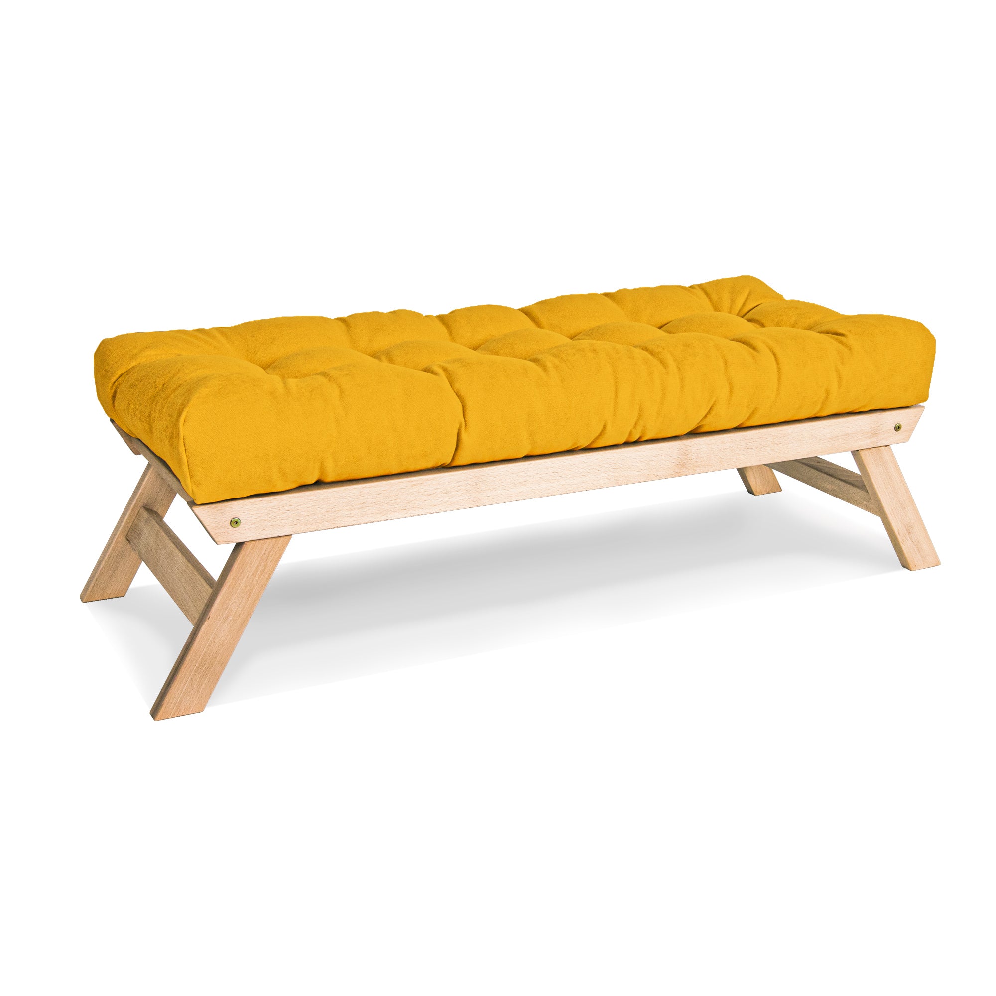 ALLEGRO Wooden Bench Seat with Cushions