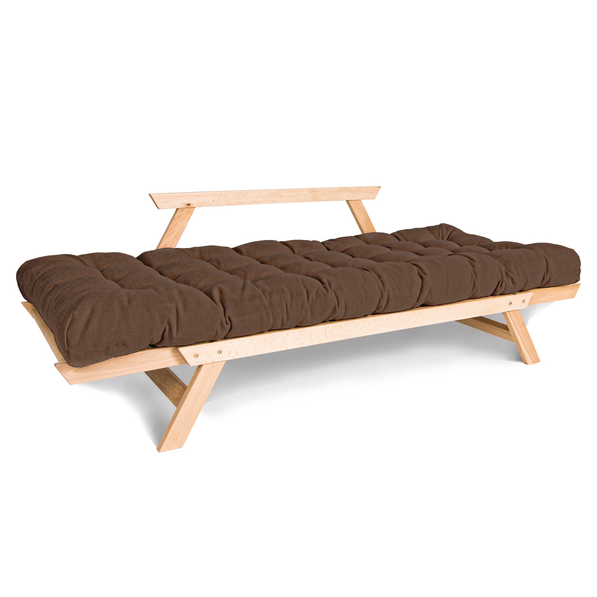 SALE ALLEGRO Folding Sofa Bed, Beech Wood Frame, Natural