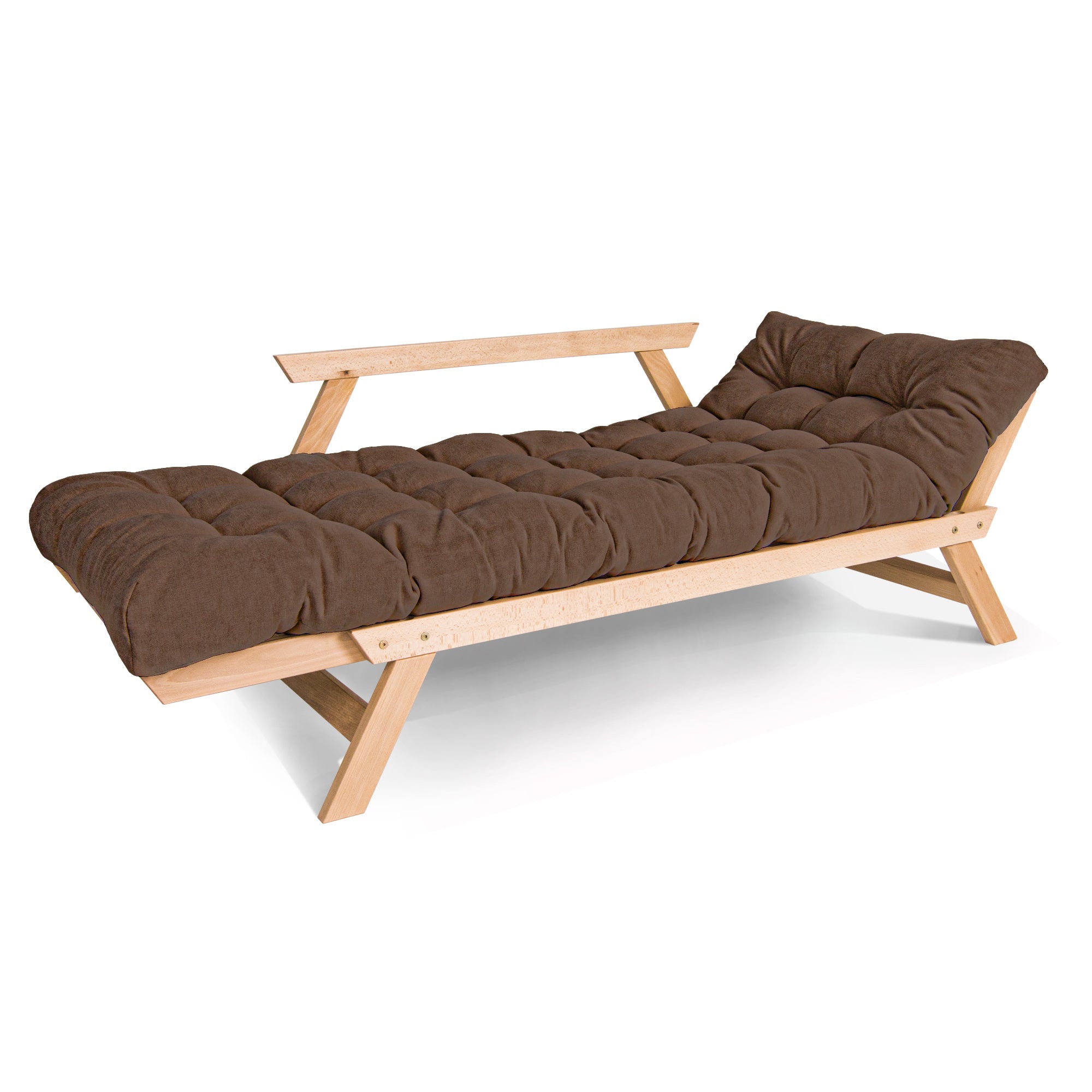 SALE ALLEGRO Folding Sofa Bed, Beech Wood Frame, Natural