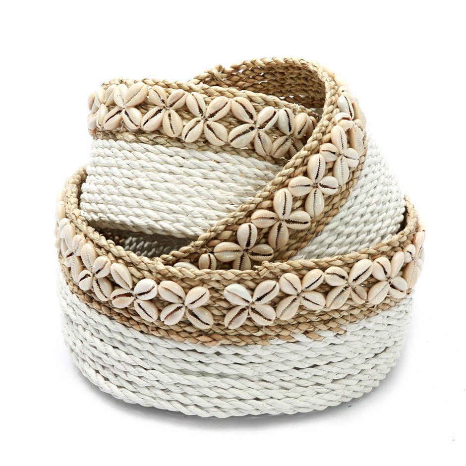 THE WHITE SUNDAY Basket Set folded