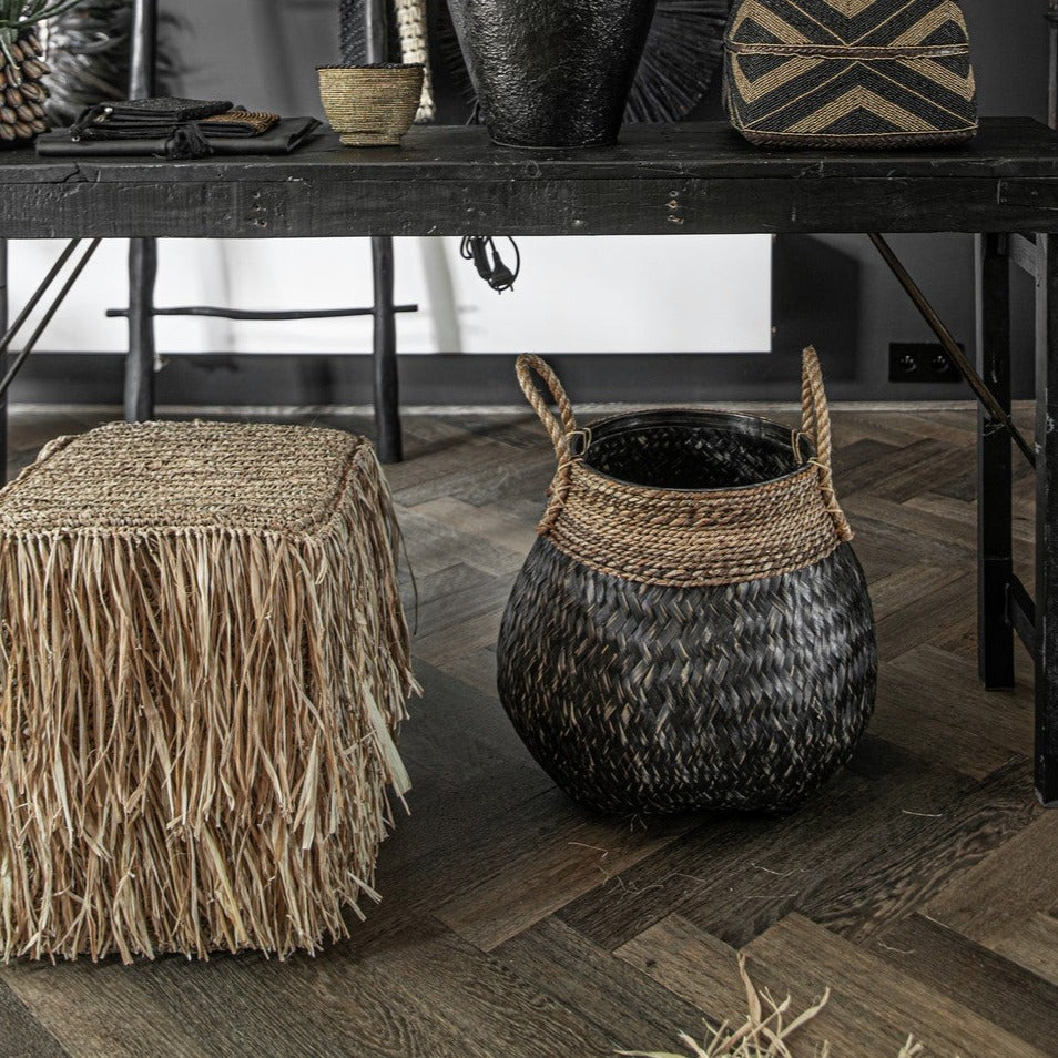 THE BELLY Basket black interior view