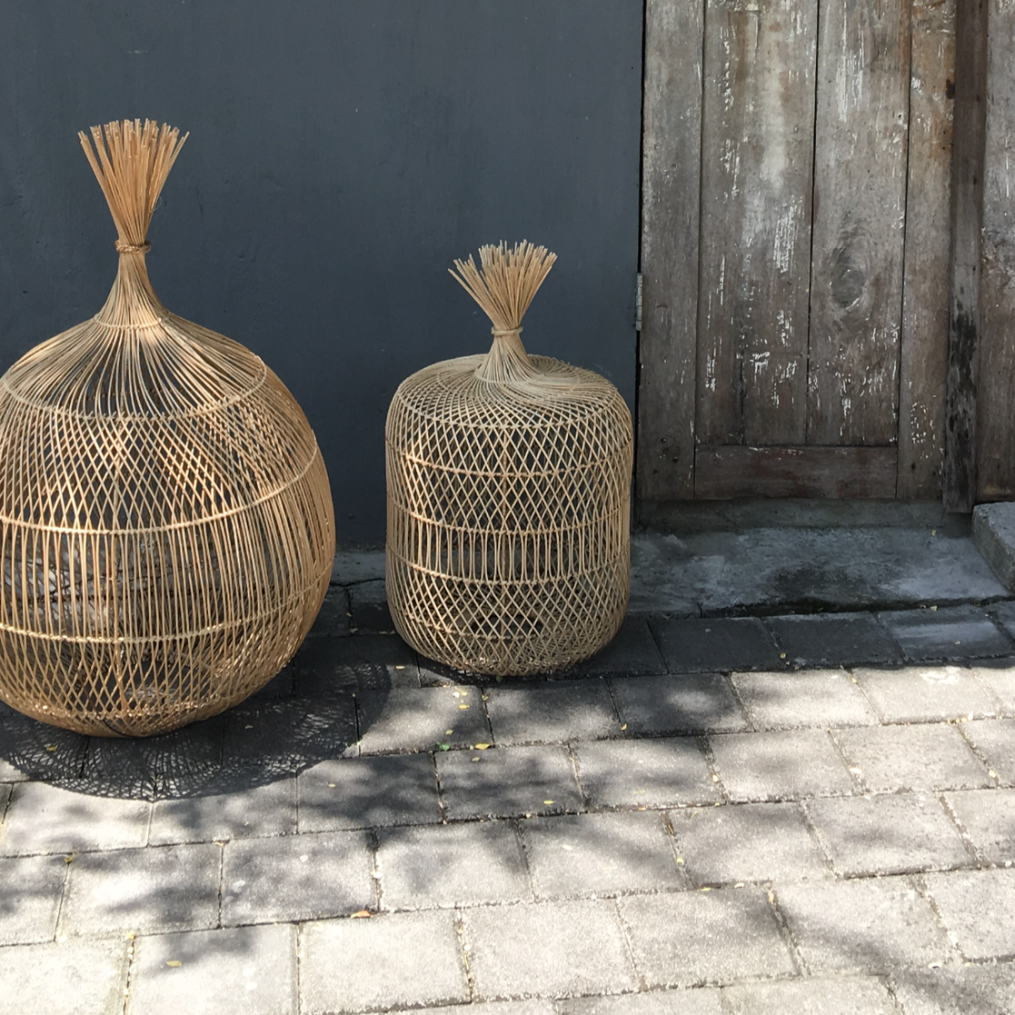 THE WONTON Floor Lamp Pendant Natural
