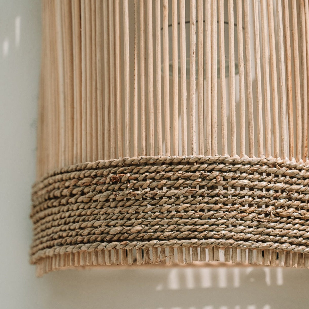 THE JALAL Wall Applique Pendant Natural detail of bottom