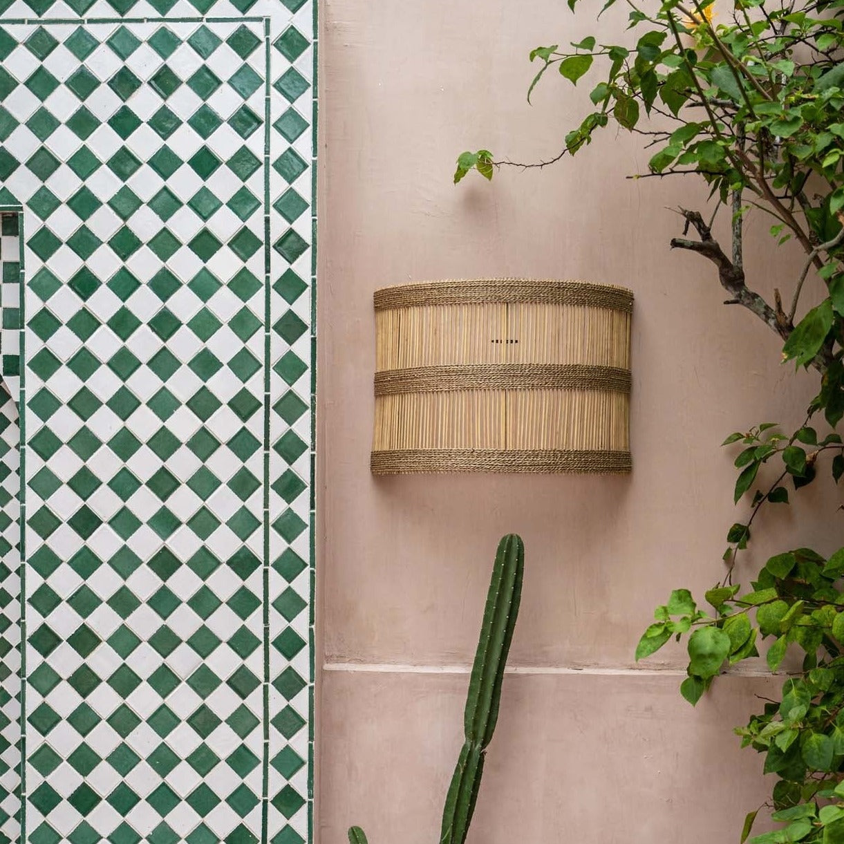 THE DOEDOE Wall Applique Pendant Natural Lamp