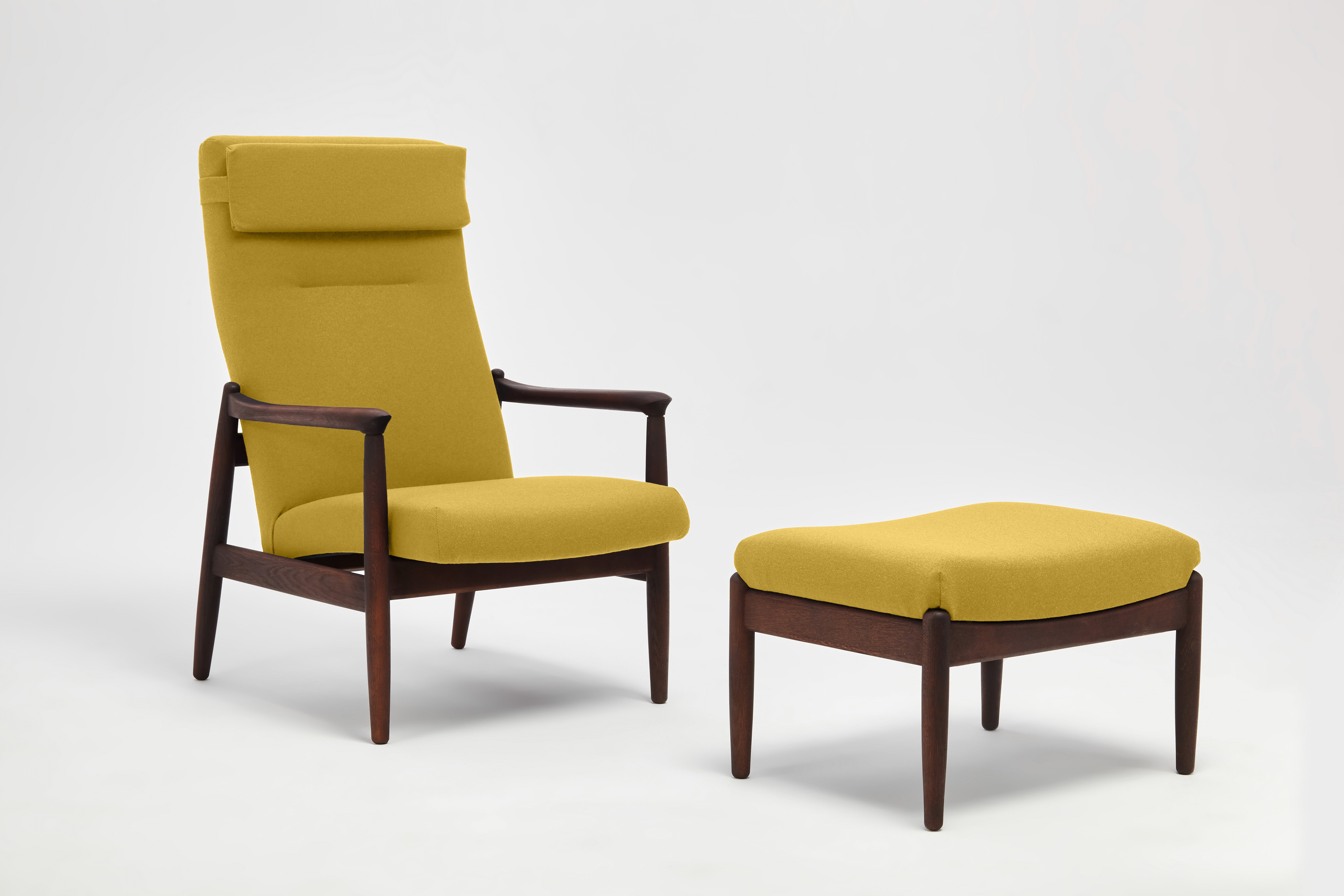 H64 High Back Armchair with Footrest