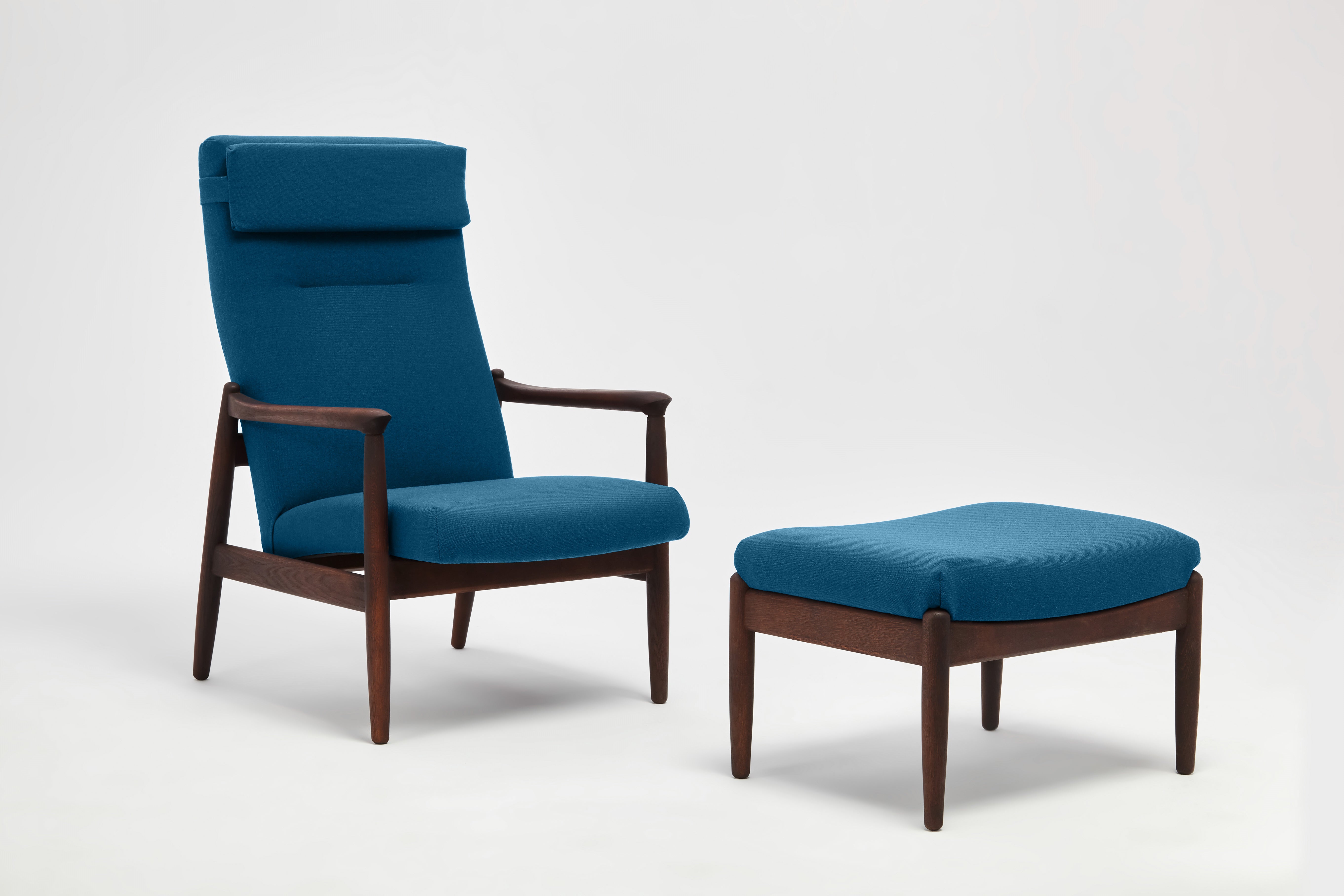 H64 High Back Armchair with Footrest