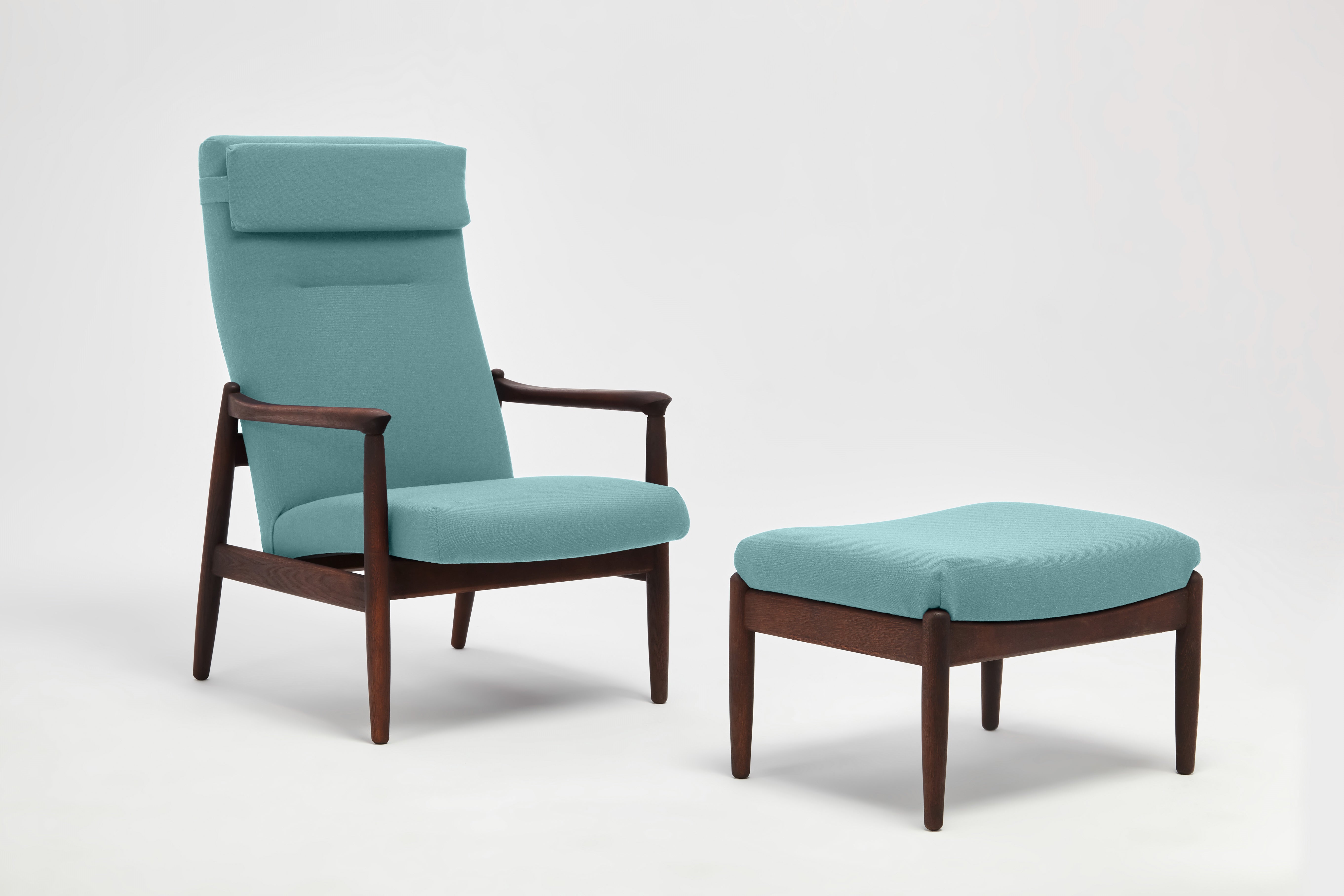 H64 High Back Armchair with Footrest