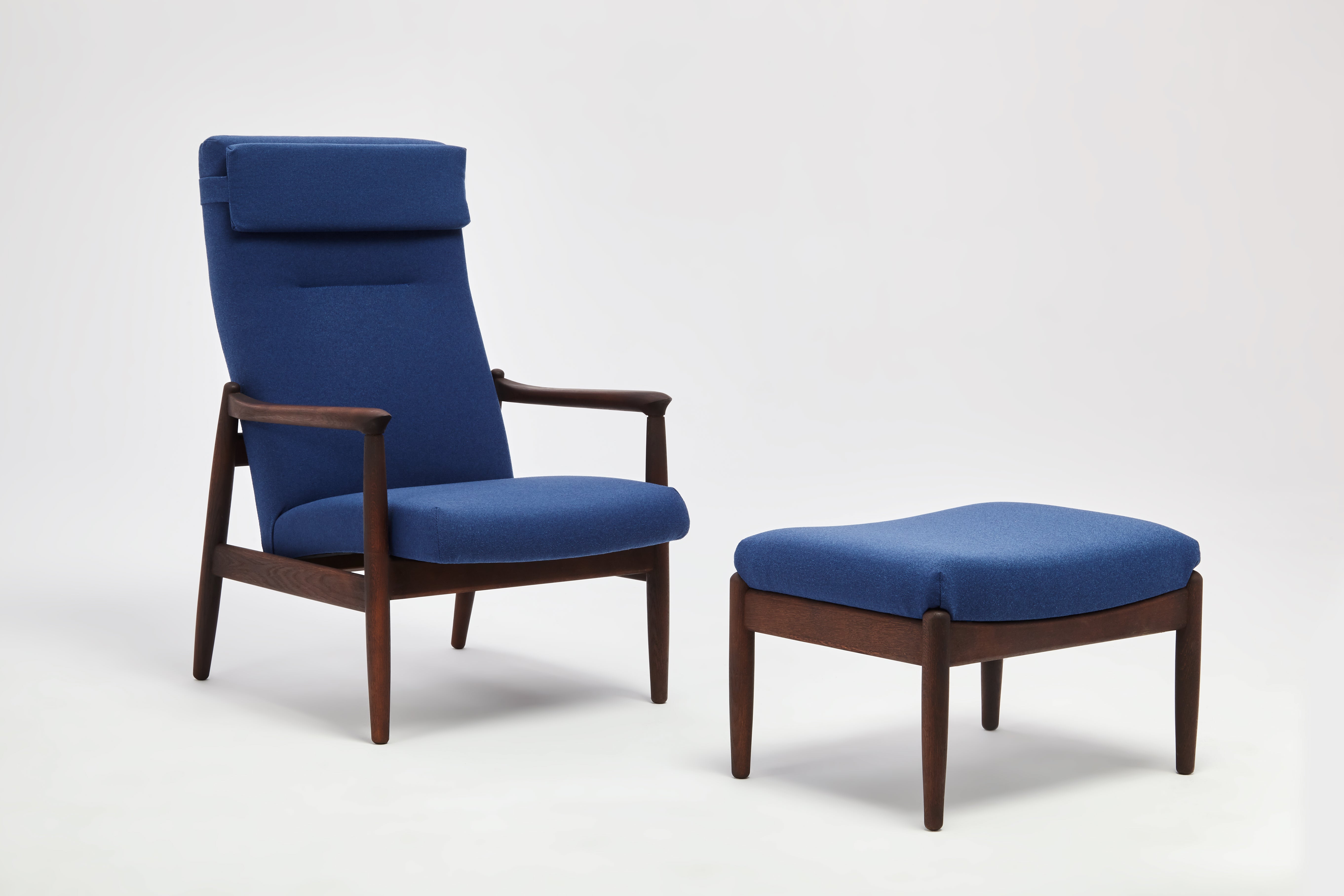 H64 High Back Armchair with Footrest