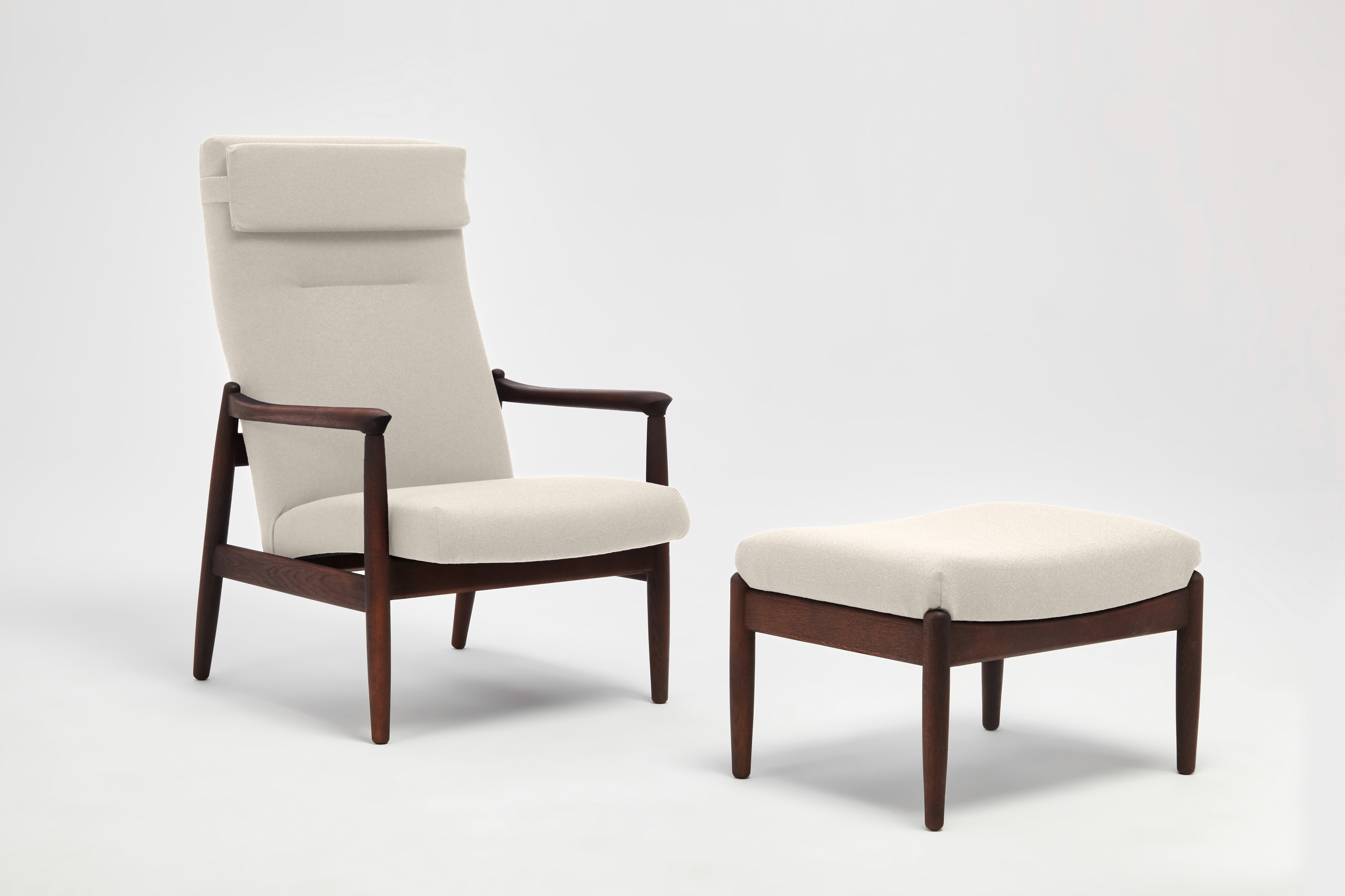 H64 High Back Armchair with Footrest