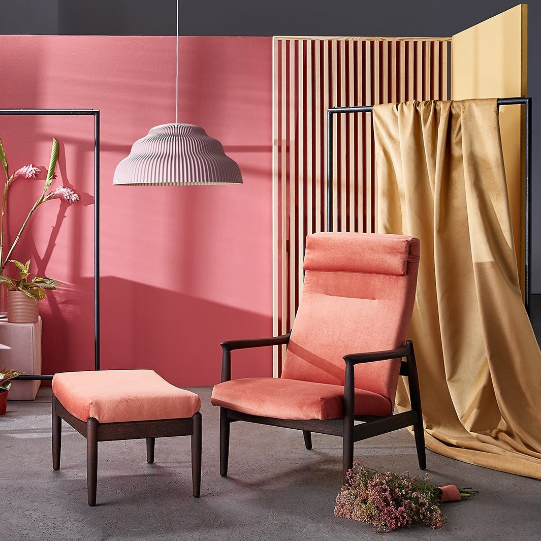 H64 High Back Armchair with Footrest