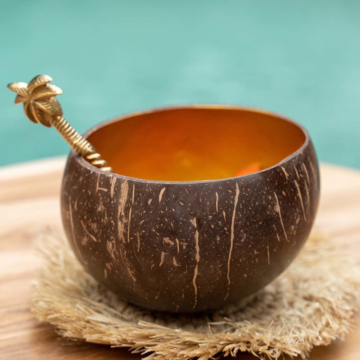 Copy of THE GOLD COCO Food Bowl front outdoor view