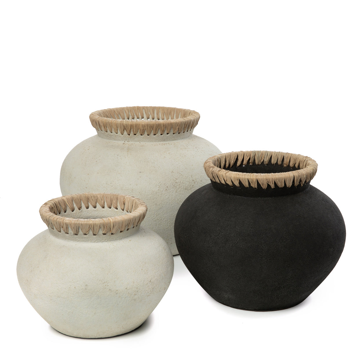 THE STYLY Vase black and white