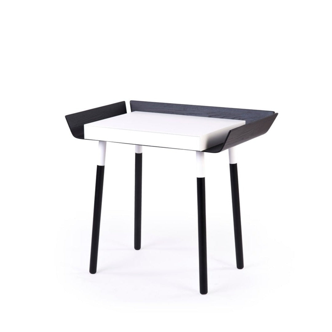 MY WRITING Desk-black one drawer