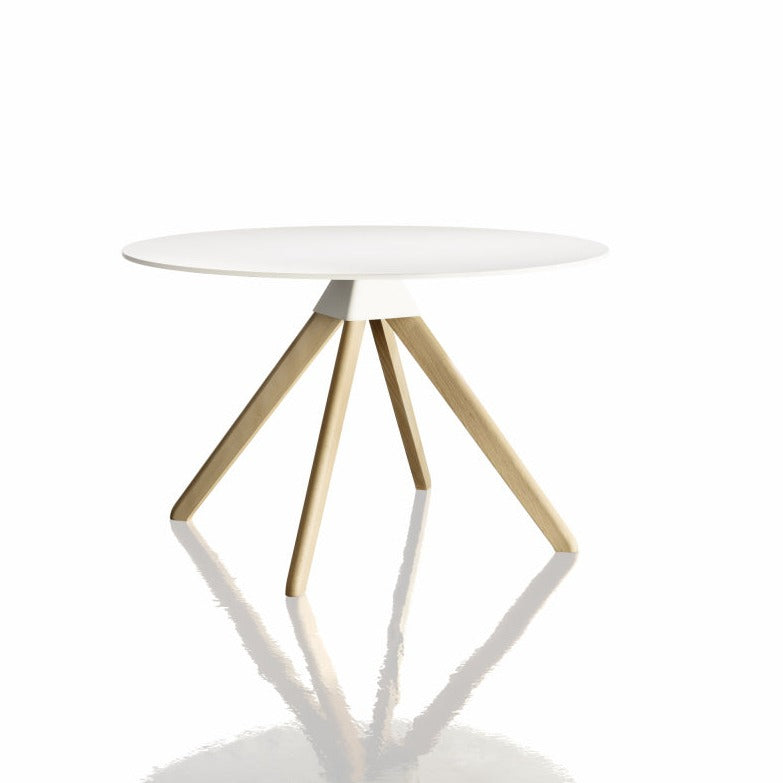 CUCKOO Table beech base white colour
