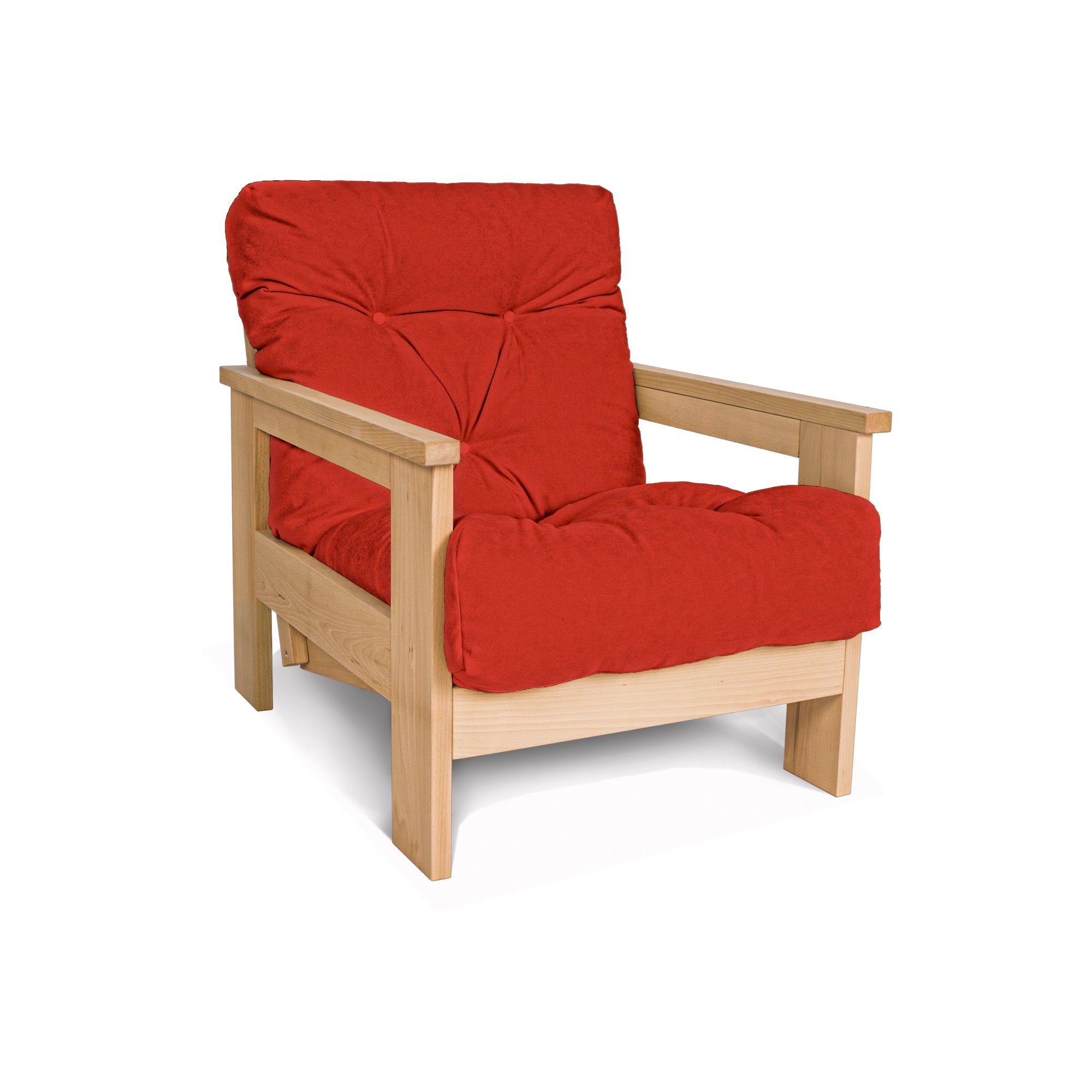 MEXICO Armchair, Beech Wood Frame, Natural Colour
