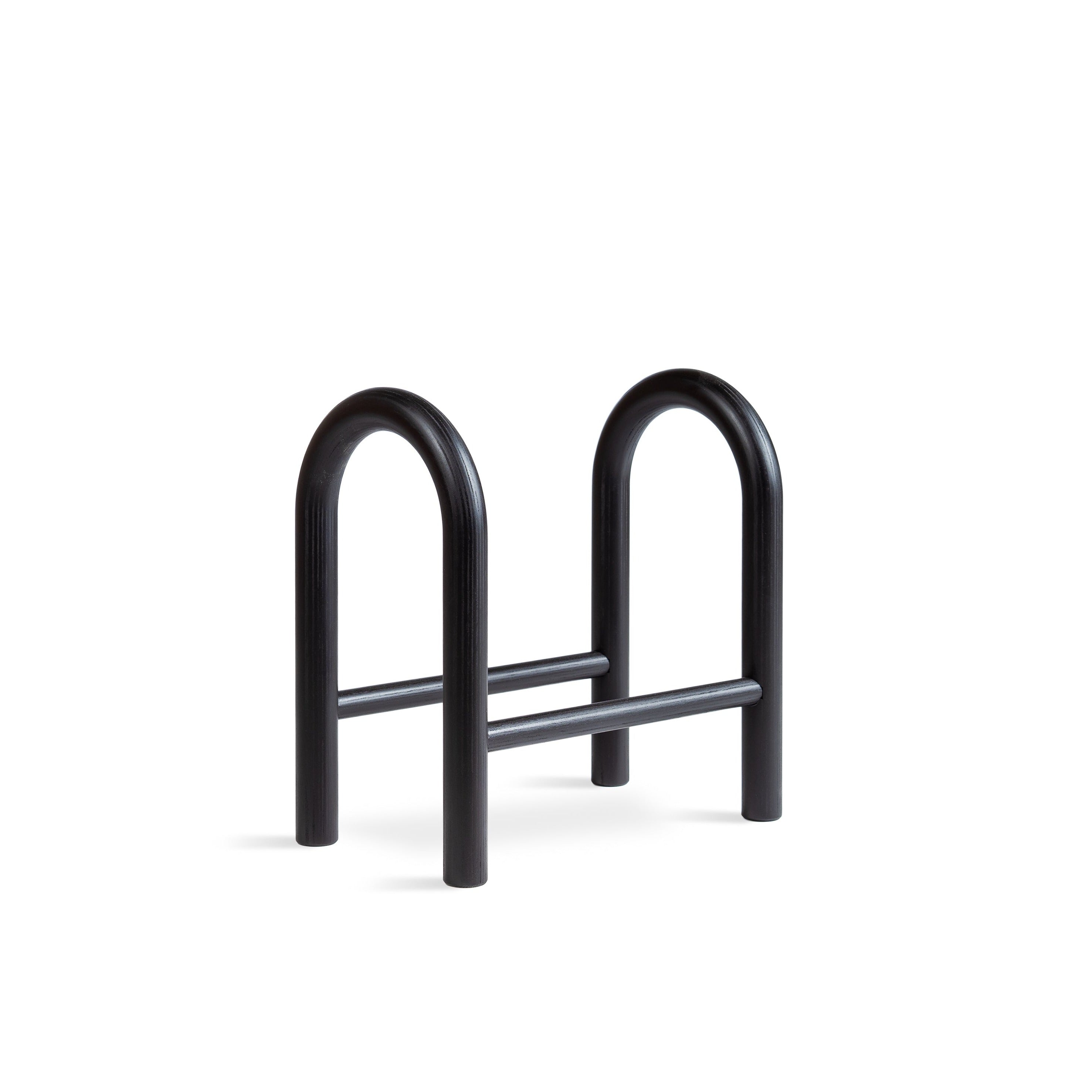 READING HORSE Bookends black oak without book