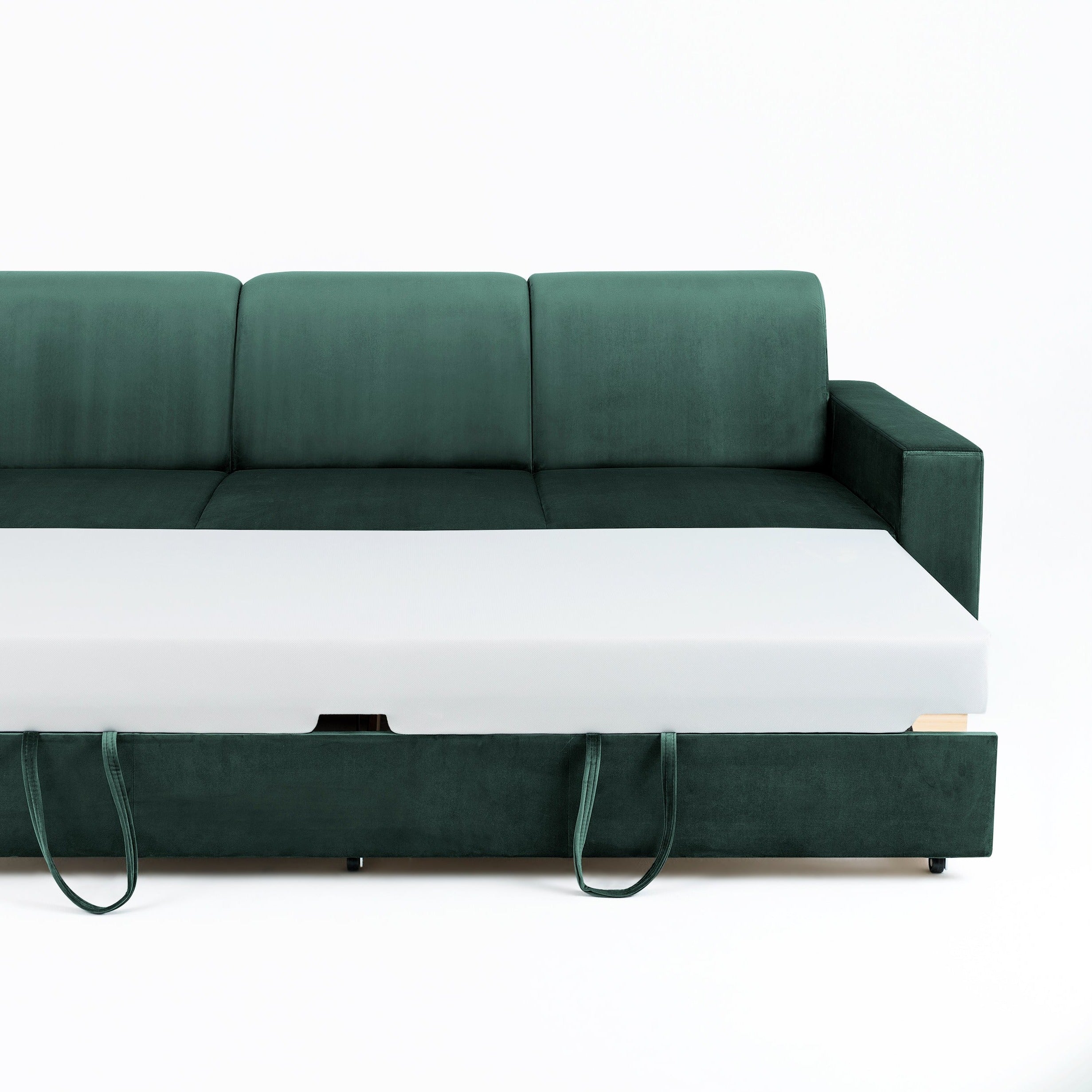 STABLE Sofa 3 Seaters upholstery colour avocado folded