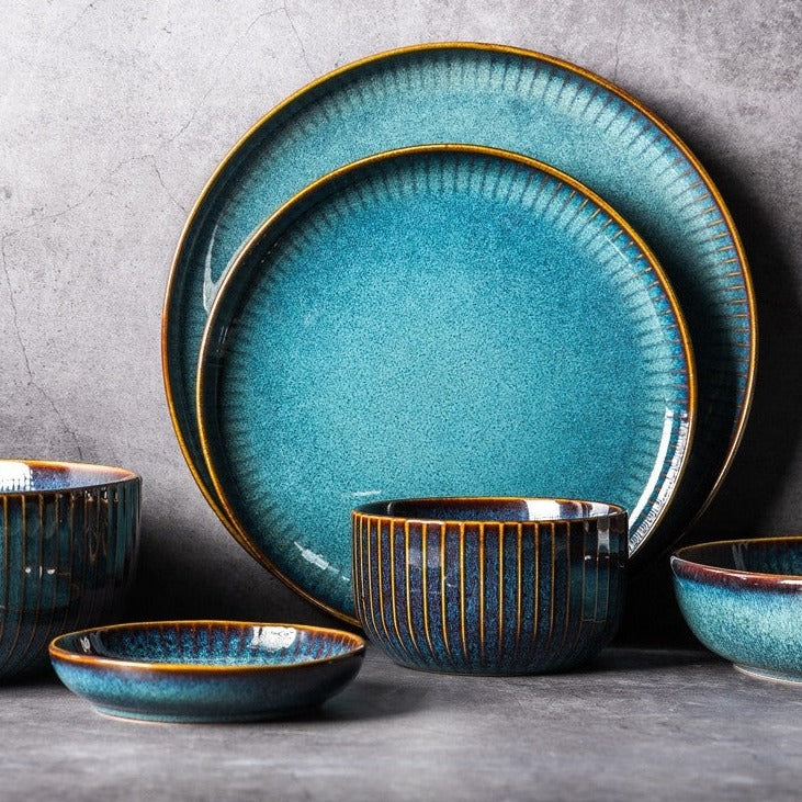 Glazed Ceramic Dinnerware in Nordic Style