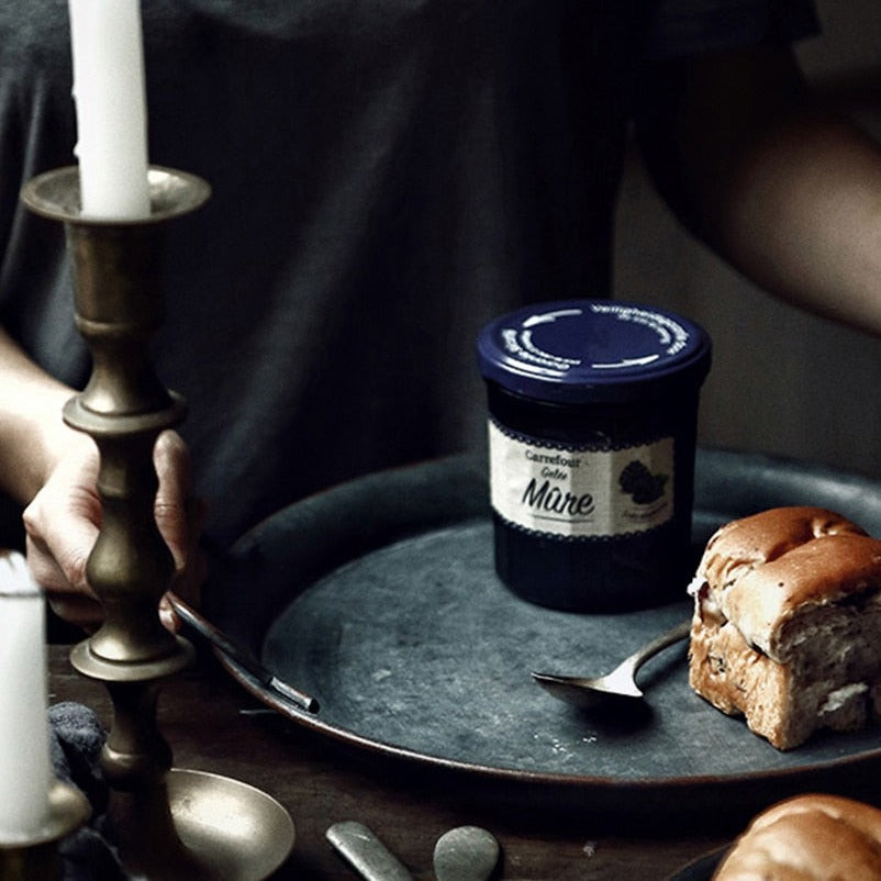 Handcrafted European Retro Metal Plate With Handles