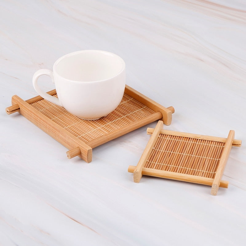 Heat Insulation Bamboo Tea Tray