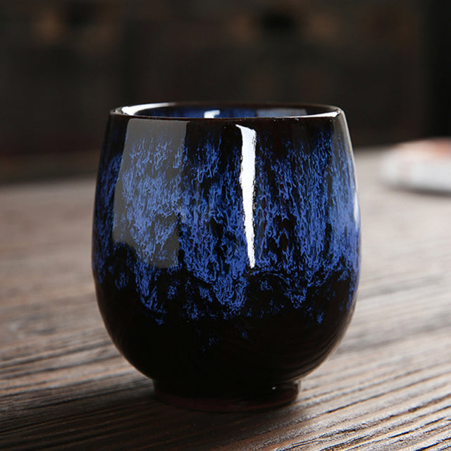 Ceramic Teacup with Pigmented Pattern