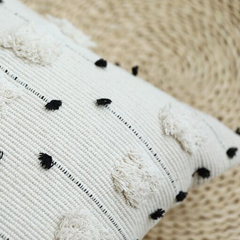 MOROCCAN STYLE With Black Geometric Cushion Cover