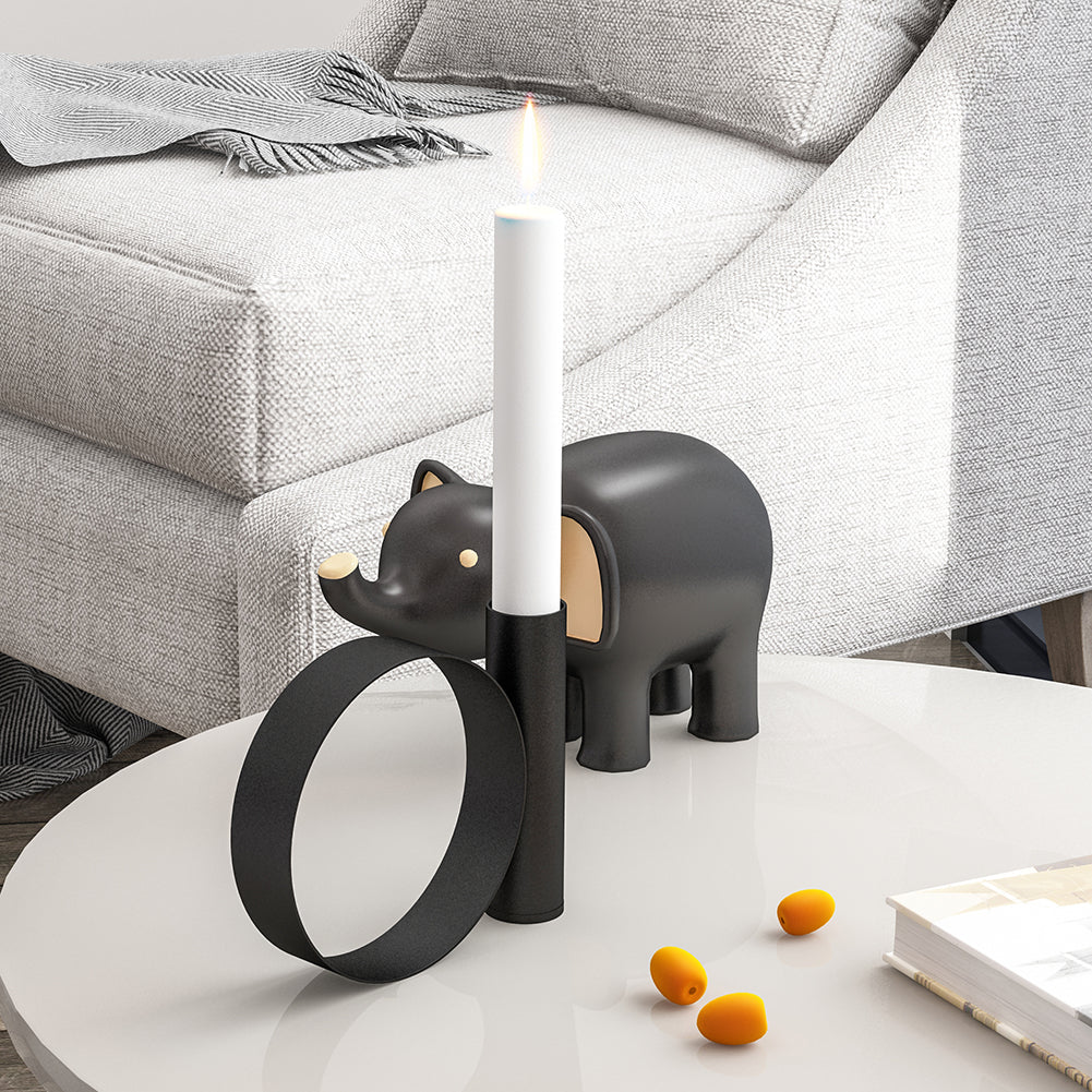 Modern Nordic Style Wrought Iron Geometric Candle Holder
