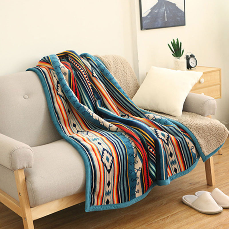 Retro Flannel Fleece Blanket