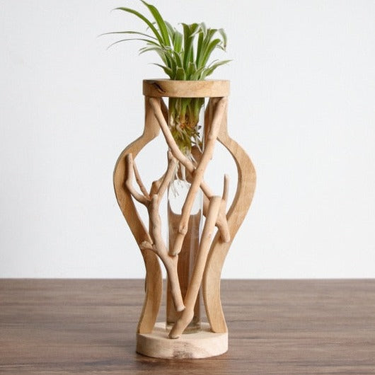 Pure Handwork Wooden Vase