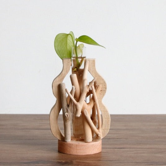 Pure Handwork Wooden Vase