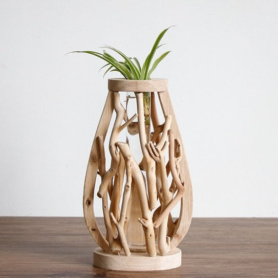 Pure Handwork Wooden Vase