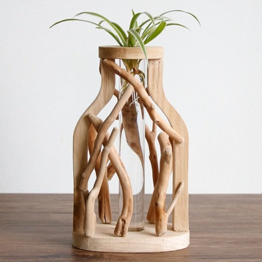 Pure Handwork Wooden Vase