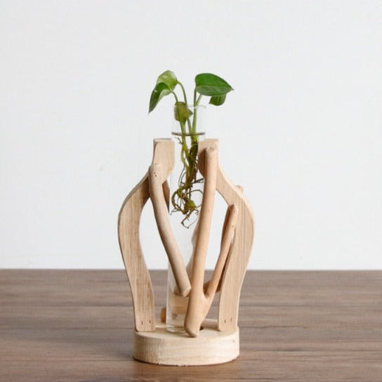 Pure Handwork Wooden Vase