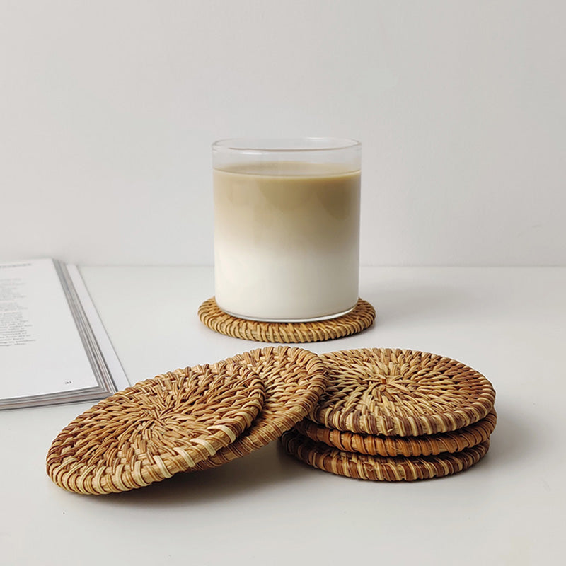Round Rattan Coasters