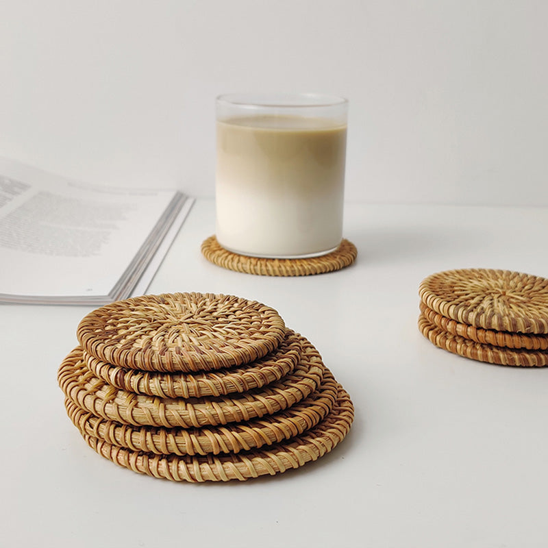 Round Rattan Coasters