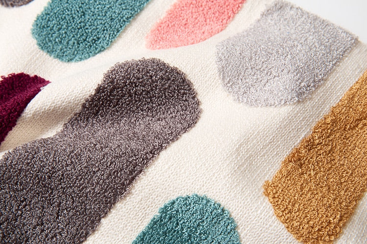 COLOURFUL Cushion Cover Embroidery Plain Style