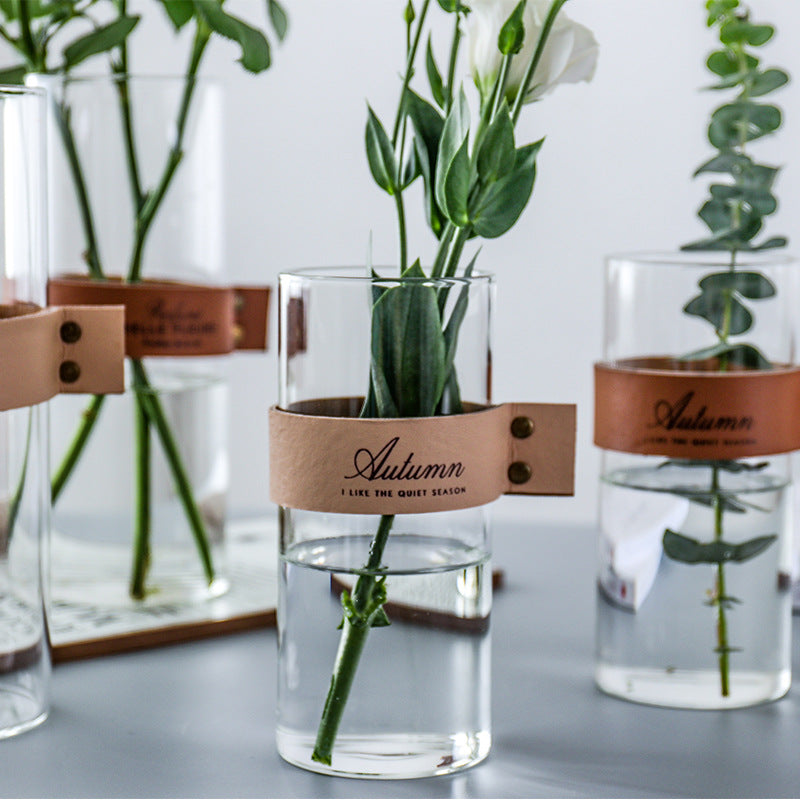 Nordic Transparent Flower Glass Vase